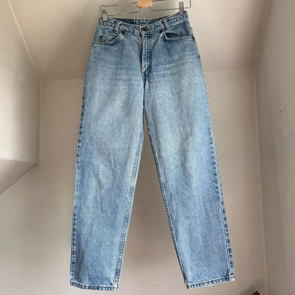 Vintage Levi's 550s orange‎ tab relaxed fit jeans Size 30 x 30 women's - Picture 2 of 7